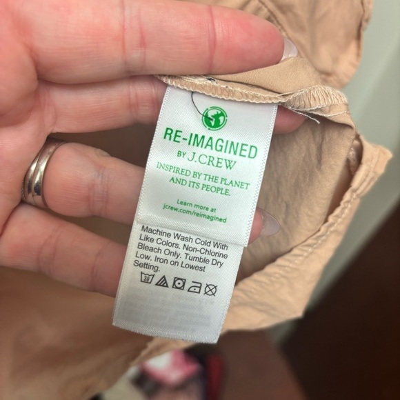 J. Crew Tie-Sleeve Button Front Dress in Cotton Poplin - Picture 11 of 14